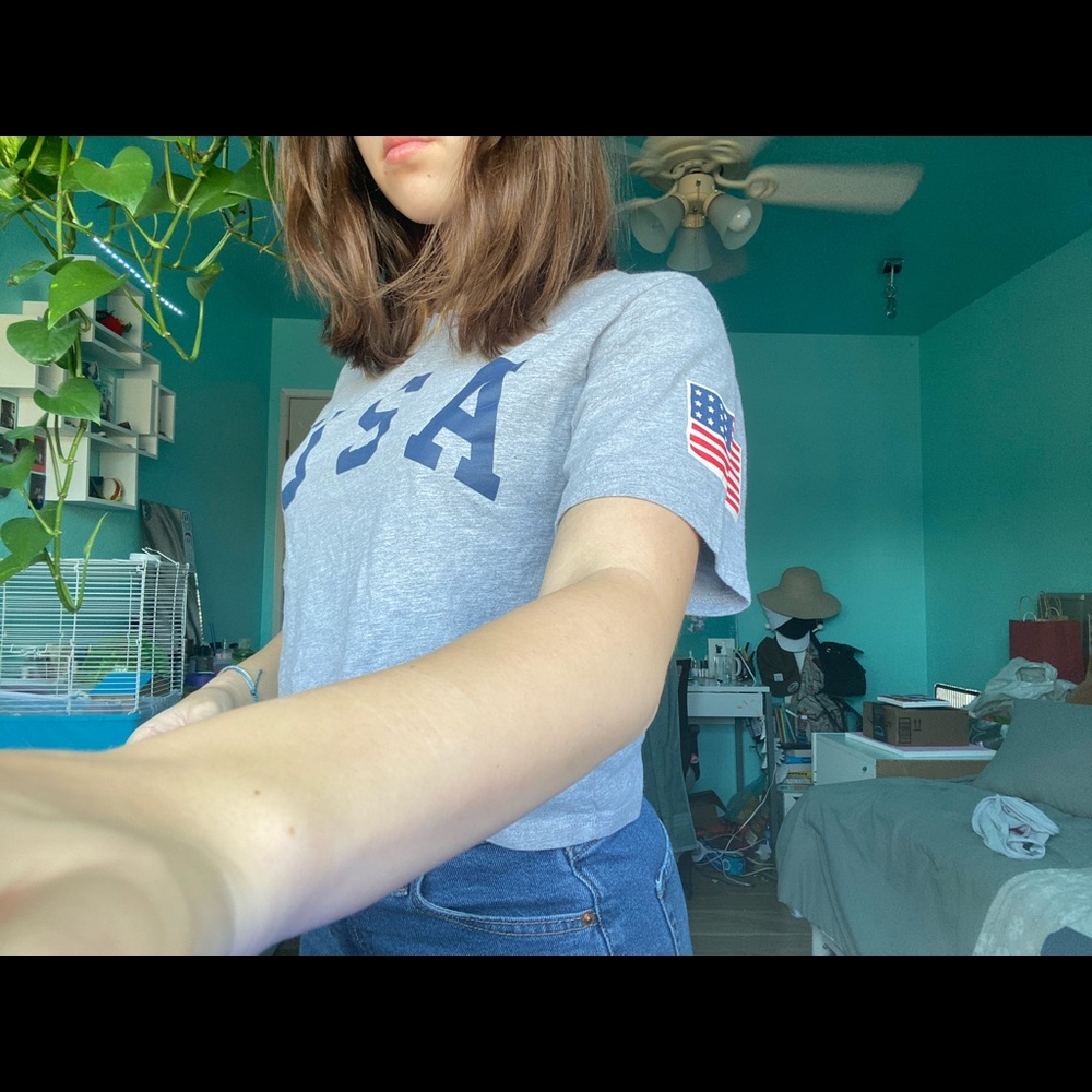 USA crop top
